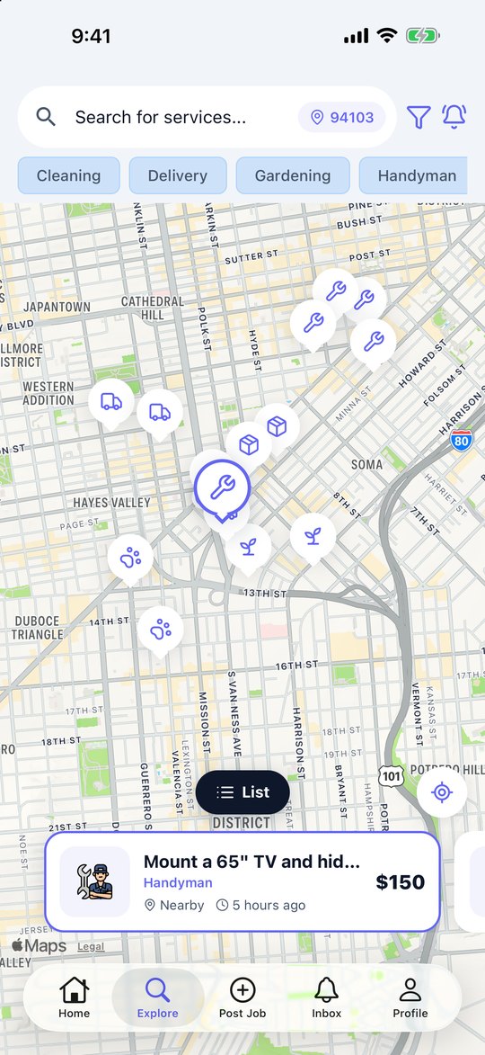 TaasQ: Find jobs on the map