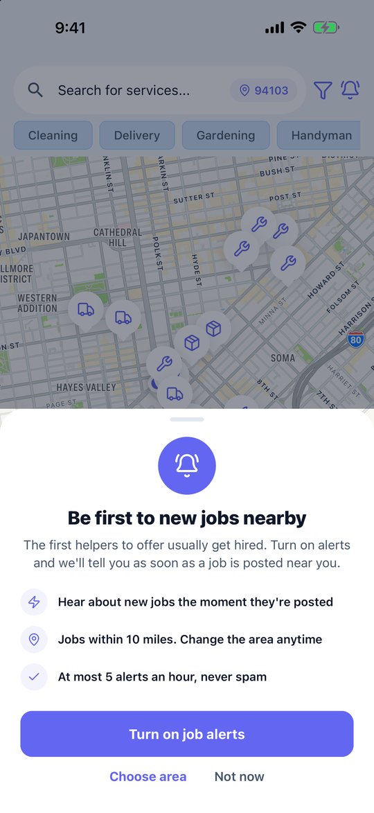 TaasQ: Get alerts for new jobs